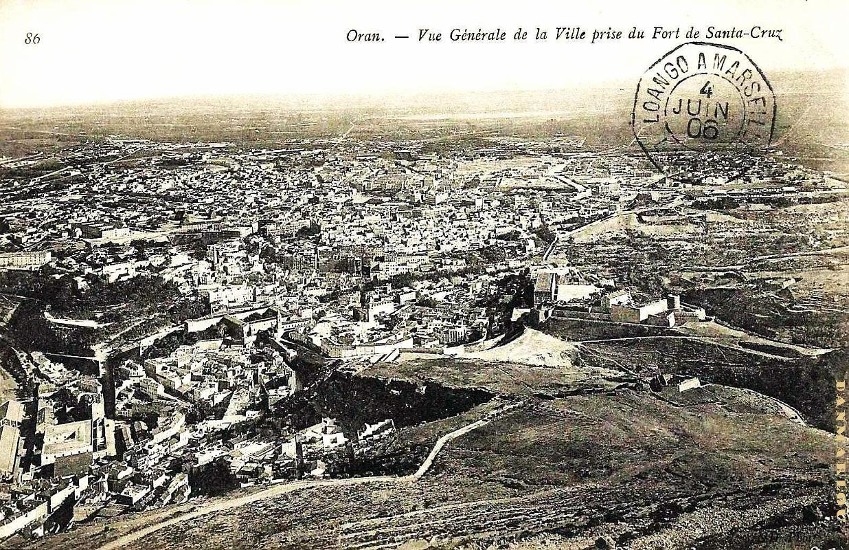 Oran - Vue Generale prise Fort Santa-Cruz - 1906.jpg